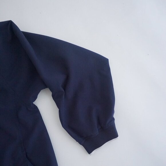 Vintage Navy Embroidered LRL Nylon V-Neck Nylon Golf Windbreaker Jacket XL - Picture 4 of 9